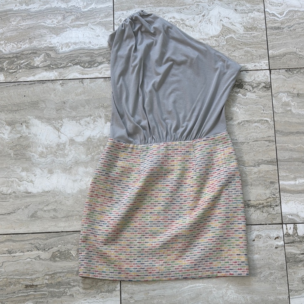 Y2K Rory Beca Light Gray and Multicolor Dress